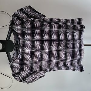 Women's Petite Worthington Stretch Top, Colors Black, Brown & White, Size PXL